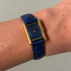 Cartier Tank Lapis lacquer PM with original buckle