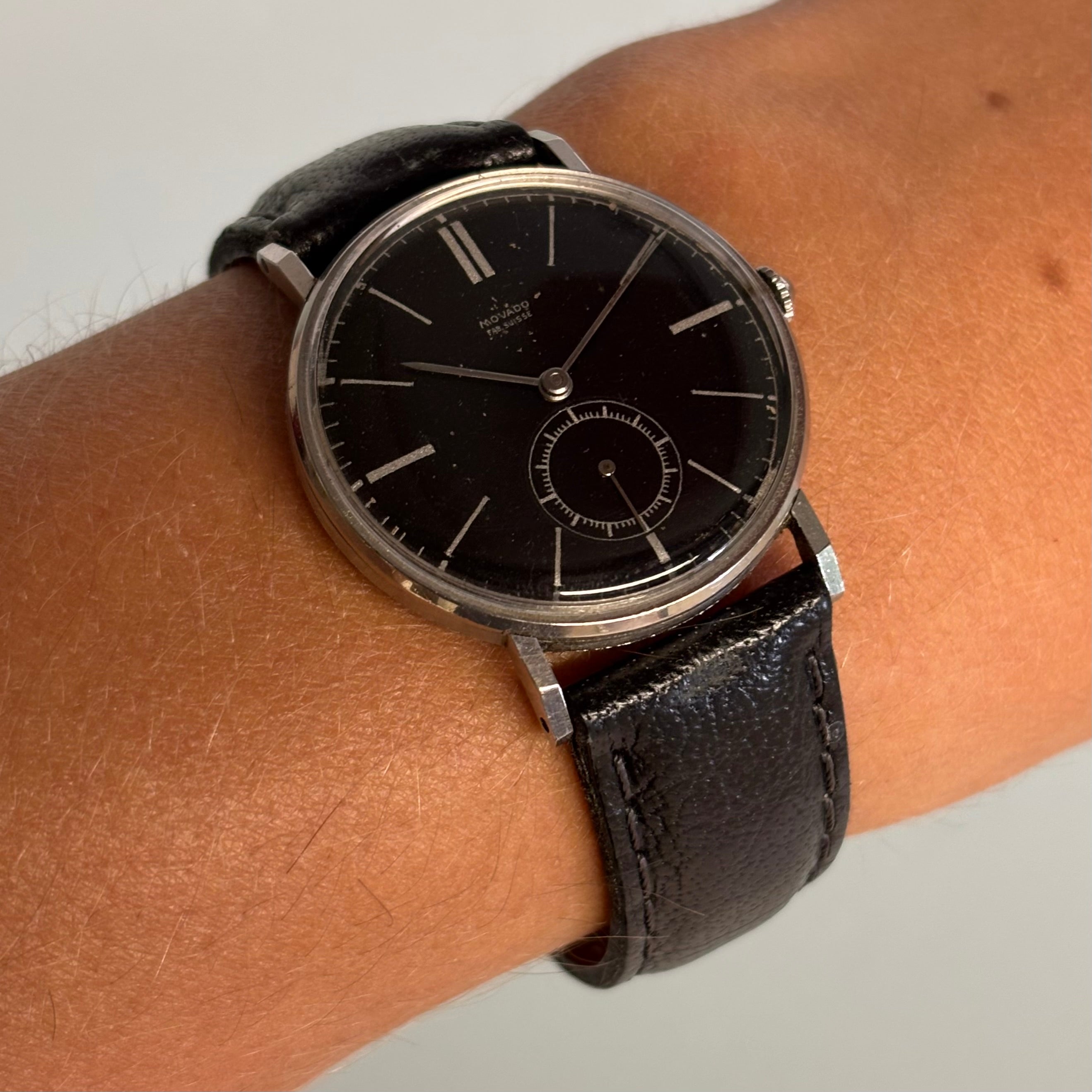 Movado Fab Suisse Black dial