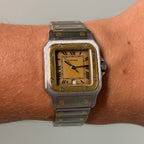 Cartier Santos Galbée GM Gold/Steel