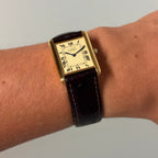 Cartier Tank champagne GM with original buckle