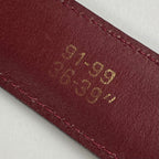 Must de Cartier C-Decor Belt – Bordeaux Leather, Size 91–99 cm