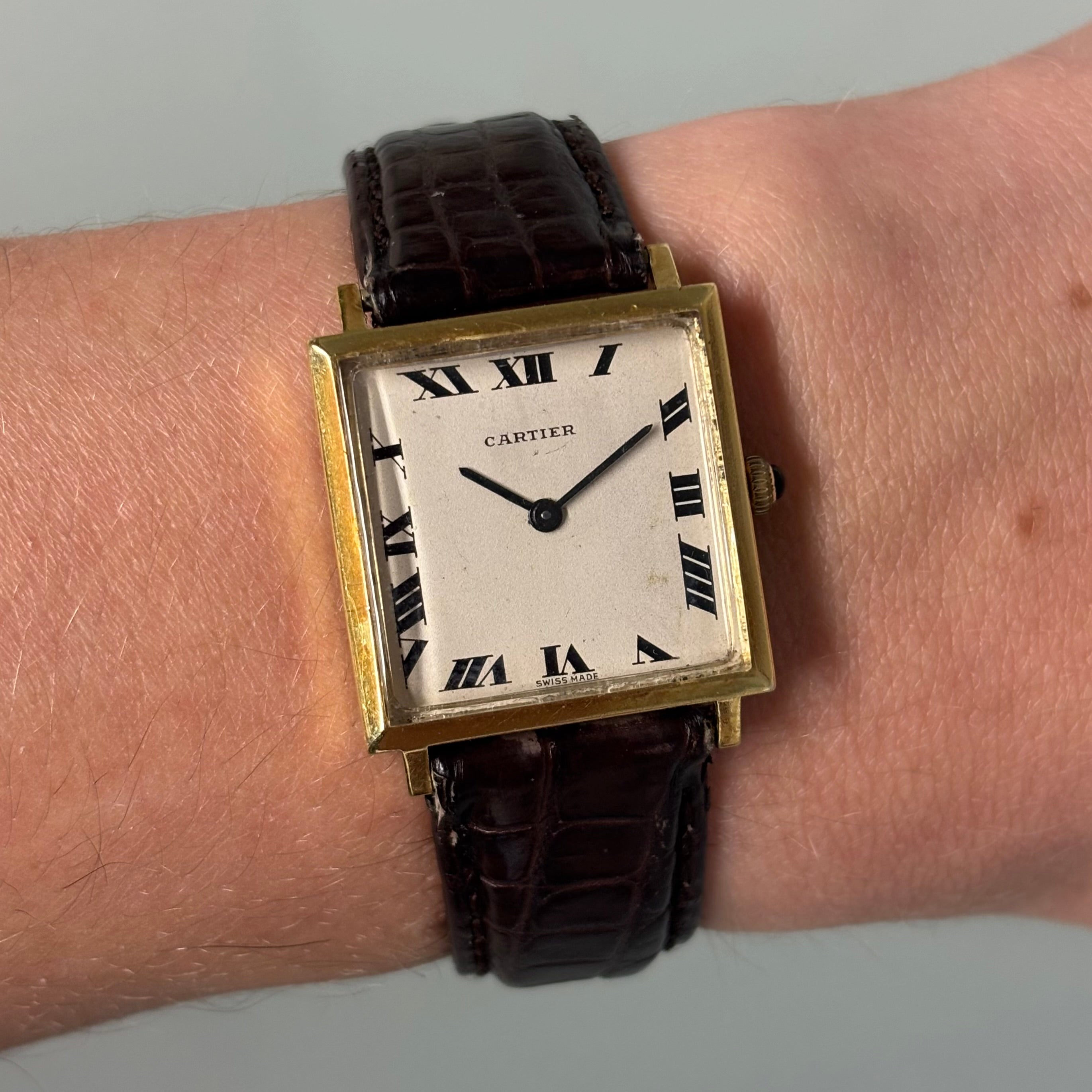 Cartier Bueche Girod 18k Square Tank