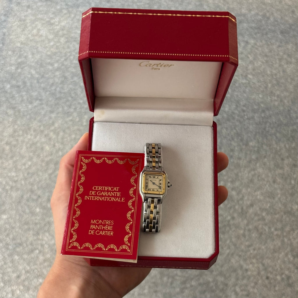 Cartier Panthere Small Gold/Steel Full Set